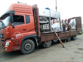 熱烈慶祝棗莊三維首臺不銹鋼防腐全自動(dòng)包裝機發(fā)往湖北三祥